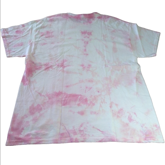 "With a Cherry on Top" Pink Tie Dye Relaxed Fit Graphic T-Shirt Size XL - Picture 2 of 3